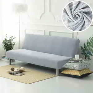 Espessamento sofá-cama capa completa simples sem braços tecido elástico Sofa Slips