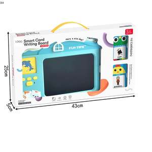 Elektronik öğrenme kartı Lcd akıllı Doodle Tablet konuşan flaş kart okuyucu ve çizim kurulu çocuklar - Product Image 5