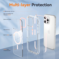 Funda de Lujo para Smartphone con Botones Magnéticos Metálicos para iPhone 18 17 16 15 Pro Max, Protección de Lente Metálica, Fundas Móviles