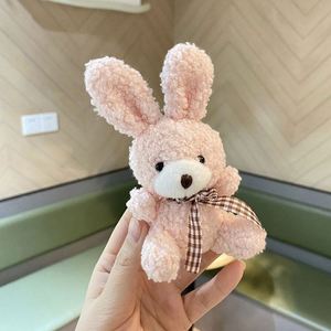 Mini Peluche de Conejo de 8cm, Suave, Ecológico y Duradero, con Lazo, para Regalo, Llavero, Colgante, Estilo Muñeco de Peluche - Product Image 4