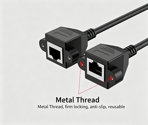 RJ45อะแดปเตอร์แลน MF <span class=keywords><strong>CAT6</strong></span> Cat5e UTP FTP ซึ่งมีขั้วต่อ10ขาการออกแบบ PCB Ip67กันน้ำขั้วต่อตัวผู้กับตัวเมีย - Product Image 3