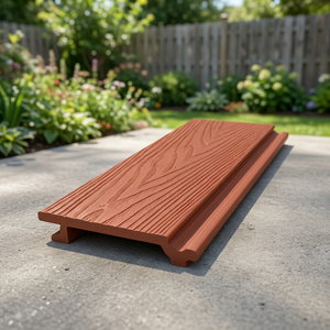 Tablero de Cercado WPC de 6 Pies con Acabado de Madera Tratada Térmicamente y Textura en Relieve para Diseño Exterior Moderno - Product Image 1