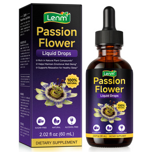 Extrait <span class=keywords><strong>de</strong></span> feuille <span class=keywords><strong>de</strong></span> fleur <span class=keywords><strong>de</strong></span> <span class=keywords><strong>la</strong></span> <span class=keywords><strong>passion</strong></span> en gouttes 500 mg, marque privée OEM, 100% naturel, teinture liquide pour apaiser l'humeur et <span class=keywords><strong>la</strong></span> favoriser - Product Image 1