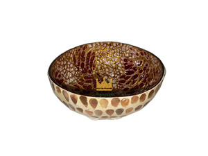 Custom Design Double-Sided Mother of Pearl Inlaid <b>Coconut</b> Bowls Sourced Natural Bowls for Unique Souvenirs - Product Image 2