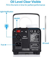 Machine à Fumée LED Mini Professionnelle 500W R/V/B pour Scène, Fête, Bar, Mariage