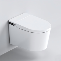 Ensemble de toilettes intelligentes professionnelles pour salle de bain, WC suspendu sans réservoir, toilettes intelligentes pour salle de bain commerciale