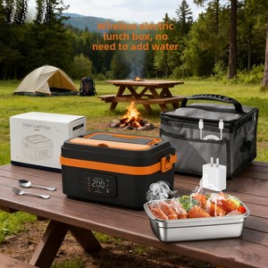 Boîte à <span class=keywords><strong>lunch</strong></span> électrique sans fil portable avec batterie 8000 mAh, chauffage rapide 60 W, 6 niveaux de température, capacité 1 L, USB-C, chauffe-aliments - Product Image 6