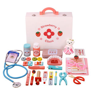 Jeu de rôle de <span class=keywords><strong>docteur</strong></span> <span class=keywords><strong>en</strong></span> <span class=keywords><strong>bois</strong></span> Montessori Jeu d'apprentissage éducatif pour enfants garçons et filles - Product Image 1