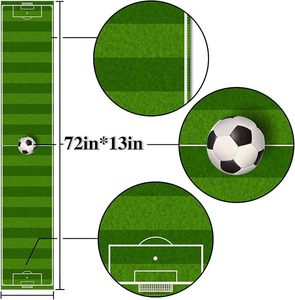 Chemin de table de football américain imprimé, football américain pour garçon, fête d'anniversaire sur le thème du sport, style ferme, en provenance de Chine - Product Image 6