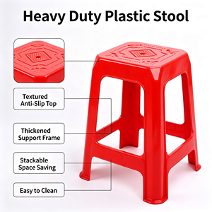 <span class=keywords><strong>Tabouret</strong></span> <span class=keywords><strong>de</strong></span> <span class=keywords><strong>Douche</strong></span> Empilable en Plastique à Prix Abordable pour Appartements et Supermarchés – Design Moderne, Mobilier Domestique - Product Image 4