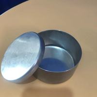 Conteneur et boîte en aluminium pour échantillons de sol, pour tests d'humidité en laboratoire, modèle 100x55, conforme aux