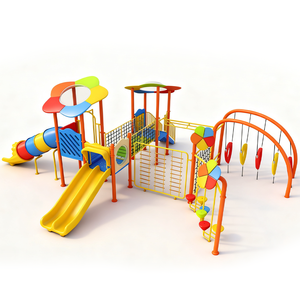 Aire de jeux extérieure pour enfants, jeux de jungle, toboggan <span class=keywords><strong>d</strong></span>'escalade, aire de jeux personnalisée de luxe - Product Image 4