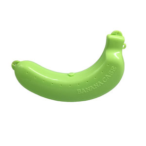 Caja de almacenamiento de alimentos con forma de plátano, contenedor cubierto de plástico, color amarillo, verde, rosa, para guardar frutas, diseño portátil de tamaño pequeño - Product Image 4