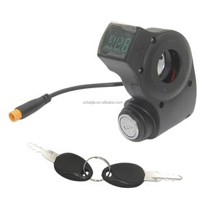 Interrupteur de démarrage pour trottinette électrique, avec verrouillage, affichage, accélérateur à pouce et clé, 24V, pour guidon de trottinette électrique - Product Image 6