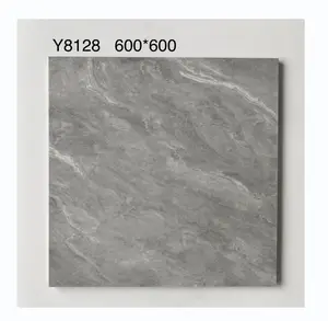 600x600库存别墅水泥外观灰色哑光瓷器瓷砖哑光表面防滑陶瓷浴室地板砖