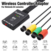Adaptador de Controlador de Juegos Inalámbrico BlueRetro, Compatible con Cuatro Controles de Juegos Inalámbricos para Consola de Juegos Nintendo64 N64