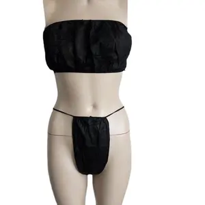 Conjunto de ropa interior desechable de PP para mujer, tangas de hilo G, bragas para Spa, pantalones cortos de tela no tejida