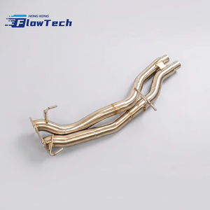 ท่อไอเสีย FlowTech ประสิทธิภาพสูงสำหรับ Porsche 957 Cayenne 3.6L V6 ผลิตจากสแตนเลส 304 หนา 1.5 มม. แบบเรียบ ติดตั้งได้โดยตรง - Product Image 6