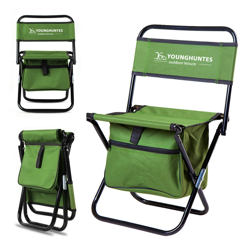 Custom travel beach BBQ picnic cooler picnic bag waterproof strengthened fishing backpack backrest chair portable camping stool