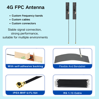 Antenne FPC sans fil interne multibandes pour équipement télécom LoRa LPWAN 2G 3G 4G GSM NB-IoT, longueur de câble personnalisée, connecteur OEM