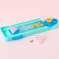 Zhiqu TikTok Même Enfants Mini Bowling Intérieur Puzzle Unisexe En Plastique Jeu De Bureau pour Âge 5-7 Ans Parfait Parent-Enfant Jouet