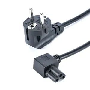 EU Factory 3pin prong Angle 90 Degree Plug to IEC C13/C15/C19 US Laptop AC Power Cord Power cable Extension cord