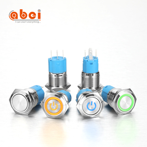 Abei chống phá hoại 16mm phẳng khóa/thiết lập lại momentary kim loại <span class=keywords><strong>push</strong></span> <span class=keywords><strong>button</strong></span> chuyển cho xe đồ chơi bắt đầu công nghiệp <span class=keywords><strong>push</strong></span> <span class=keywords><strong>button</strong></span> Thiết bị chuyển mạch - Product Image 5