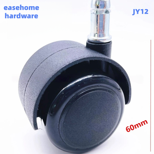 Universelle selbstsichernde Lenkrollen mit Bremse für Bürostühle aus Kunststoff, 50 mm Durchmesser - Product Image 2