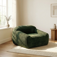 Fauteuil pouf gain de place, style compressé sous vide, léger, sans cadre, assise sectionnelle au sol pour atelier