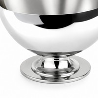 Corbeille à fruits moderne en acier inoxydable poli, panier de service en métal pour centre de table de maison ou d'hôtel