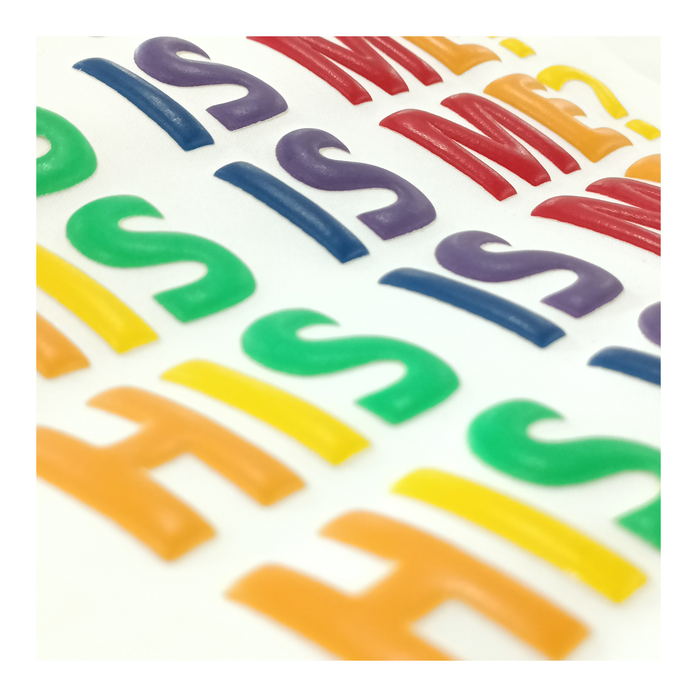 3D-печать букв на одежде, пенообразователь тепла, трехмерная печать на одежде, обработка и изготовление на заказ