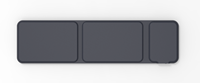 Keyboard Bluetooth lipat, papan ketik nirkabel Mini dapat dilipat dengan Mouse Touchpad untuk Android IOS