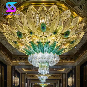 Dự Án Lớn Kỹ Thuật Đám Cưới Tiệc Hội Trường Ánh Sáng Mặt Dây Chuyền Sảnh Khách Sạn Biệt Thự Lớn Tùy Chỉnh Đèn Chùm Pha Lê Trần Ánh Sáng - Product Image 4