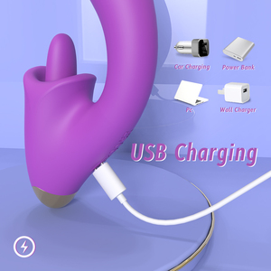 Vibrateur de luxe étanche pour stimulation orale, 9 vitesses, moteur silencieux, masseur de point G pour couples - Product Image 5