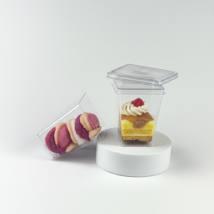 5 oz PS nhựa tráng miệng ly có nắp đậy mini bánh <span class=keywords><strong>pudding</strong></span> chuối shooters đối với Đảng - Product Image 3