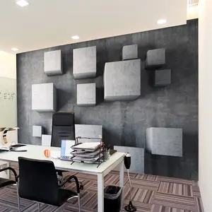 定制任何尺寸现代 3D 立体几何墙纸办公室客厅卧室背景 3D 壁画壁纸卷