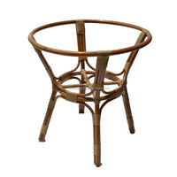 Offre Spéciale rond bambou Restaurant café balcon extérieur facile assemblage aluminium métal Table pieds Table à manger Base