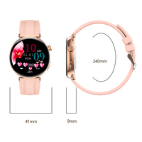 Smartwatch ET491 con Monitor ECG per Donne, Schermo HD da 1,32', Chiamate BT, Monitoraggio Frequenza Cardiaca e Ossigeno nel Sangue, Chat GPT