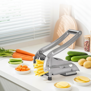 Coupe-frites multifonctionnel écologique en acier inoxydable antiadhésif, qualité alimentaire, compatible lave-vaisselle, trancheuse à pommes de terre, <span class=keywords><strong>mandoline</strong></span> - Product Image 1