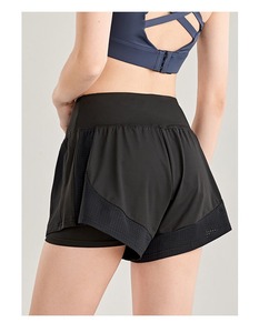 Short de sport d'été femme taille haute Usine directe Lâche décontracté Anti-éblouissement Yoga Leggings Section mince Yoga respirant - Product Image 6