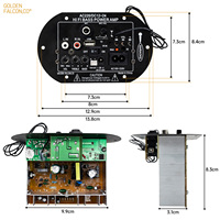 Amplificateur numérique 12V/24V 220V Carte amplificateur TDA2009 HIFI Amplificateur de puissance basse fréquence Subwoofer Microphone unique AMP Amplificateur audio de voiture