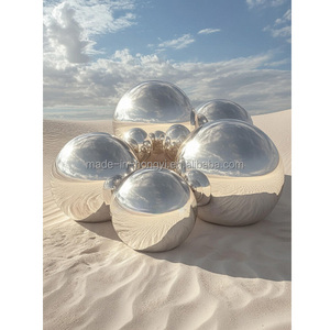 Billes métalliques réfléchissantes gonflables personnalisées ballon miroir gonflable en PVC pour la décoration de mariage - Product Image 1