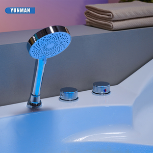 Baignoire de Luxe Moderne Portable en Acrylique Autoportante avec Hydromassage et Massage par Air, Écologique, pour 2 Personnes, Idéale pour Hôtels, Villas, Spas et Domicile - Product Image 2