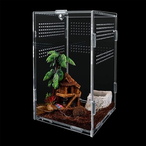 Boîte d'alimentation pour reptiles Acrylique Reptile Terrarium Enclos Insect Breeding Case Reptiles Habitat Terrarium - Product Image 1