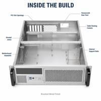 Châssis à panneaux brossés TZR, support frontal, fabrication sur mesure en tôle, boîtier de serveur perforé, usine