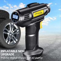 2024 populaire compresseur d'air Portable gonfleur de pneu de voiture rechargeable sans fil intelligent pour voiture avec lumière LED