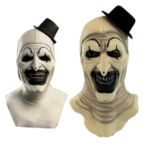 Adult Terrifier Art the Clown Mask Scary the Killer Clown Joker Masks Halloween Cosplay Full Head Costume Props