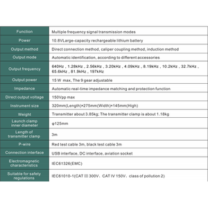 Fábrica Direta Cabo Caminho Instrumento Inteligente Pipeline Detector <span class=keywords><strong>Underground</strong></span> Utility <span class=keywords><strong>Cable</strong></span> Locator - Product Image 5