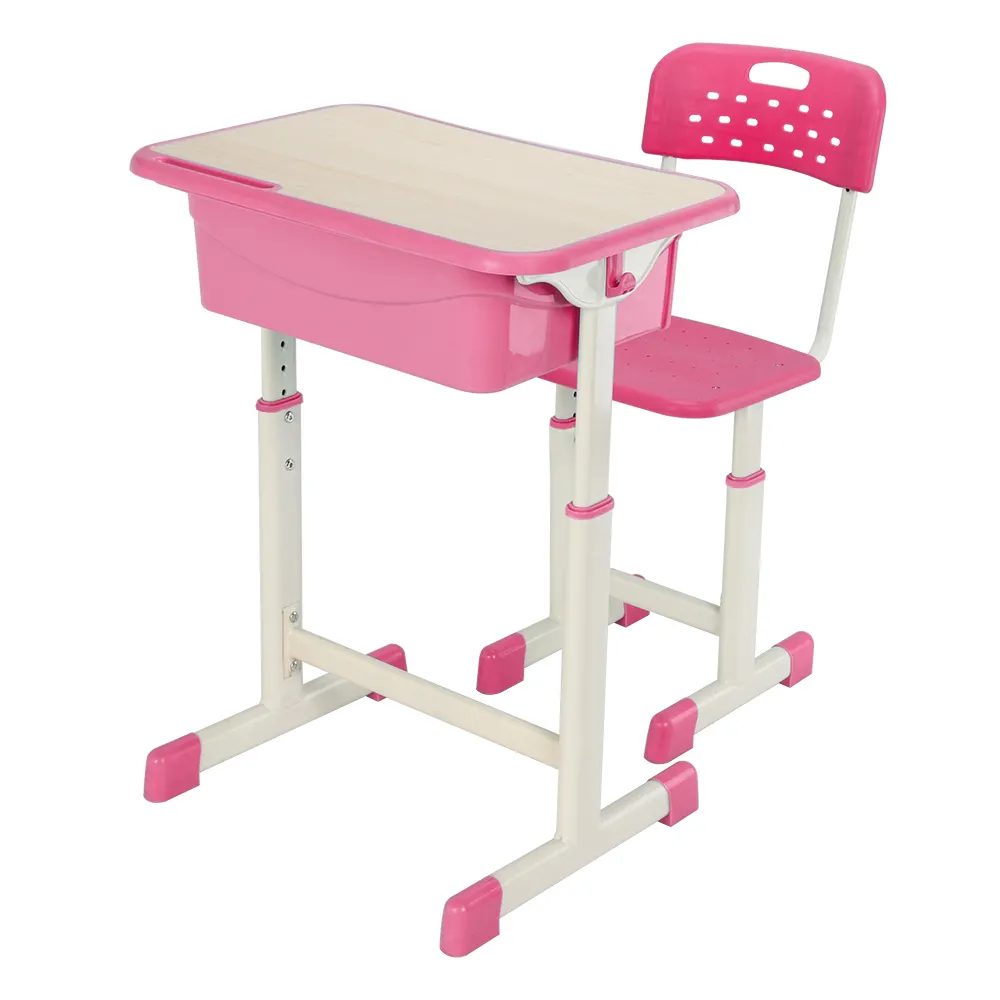 조정 가능한 리프팅 스터디 테이블 및 의자 세트 뜨거운 판매 고품질 질감 실내 유아 및 어린이 홈 오피스 침실