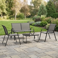 Ensemble de meubles de table et chaises KD pour l'extérieur, 4 pièces, pour jardin, parc, terrasse